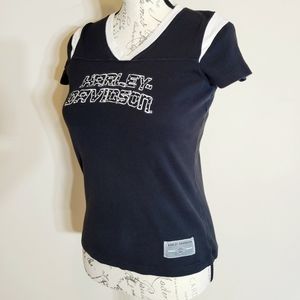 Harley Davidson Black & White Short Sleeve Tee